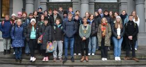 Teilnehmer/innen des Erasmus+ Projekts zu Gast im Rathaus